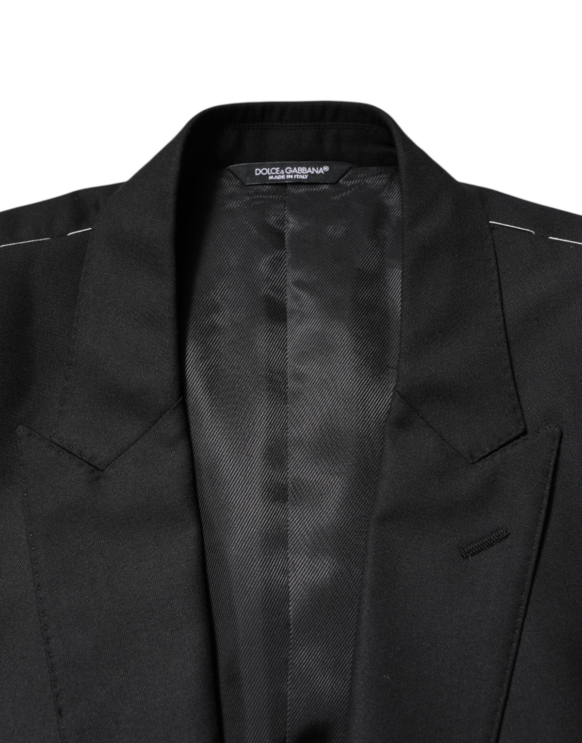 Black Wool Single Breasted Jacket Blazer