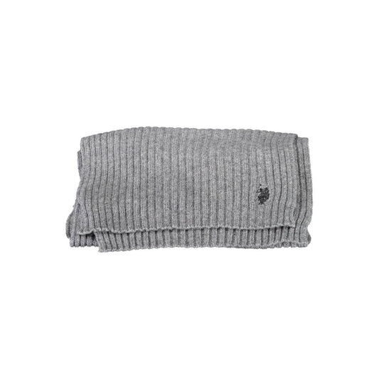 Gray Wool Men's Scarf