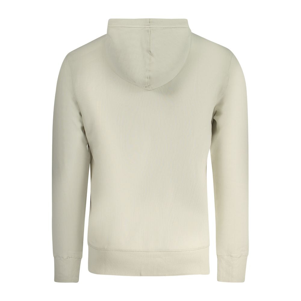 Beige Cotton Men's Hoodie