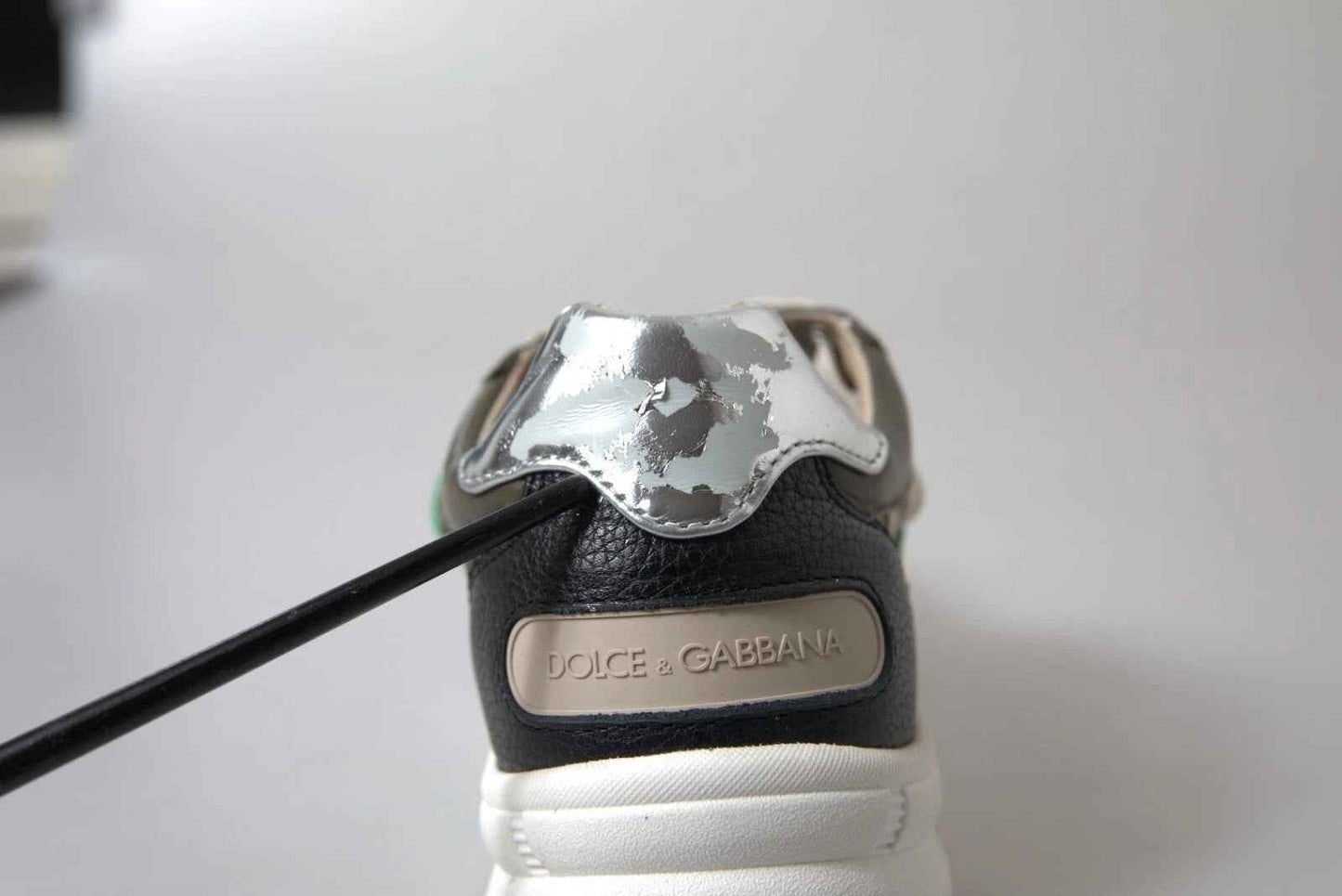 White Silver Leather Sport DAYMASTER Sneakers