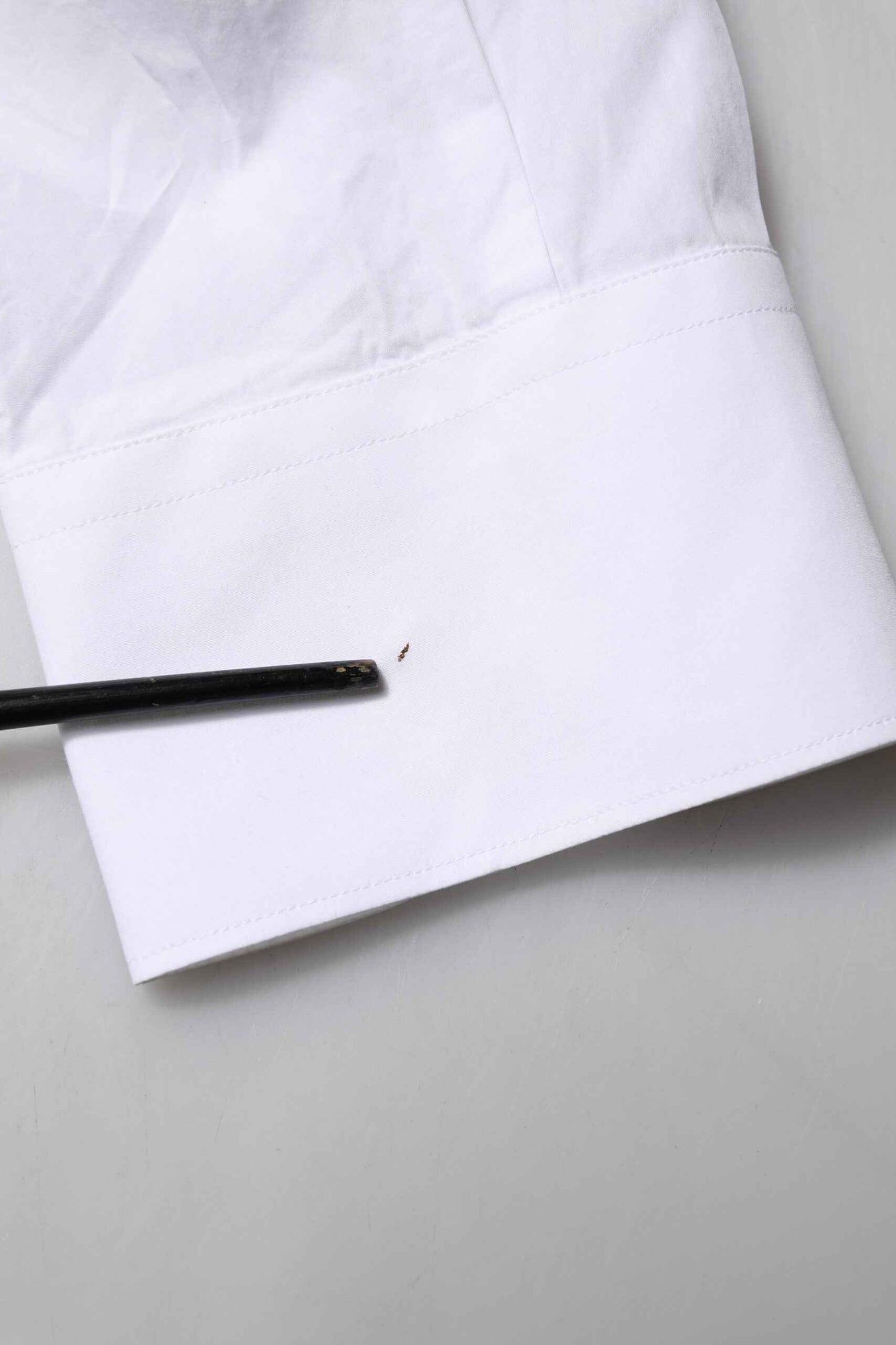 White Bib Cotton Poplin GOLD Men Formal Shirt