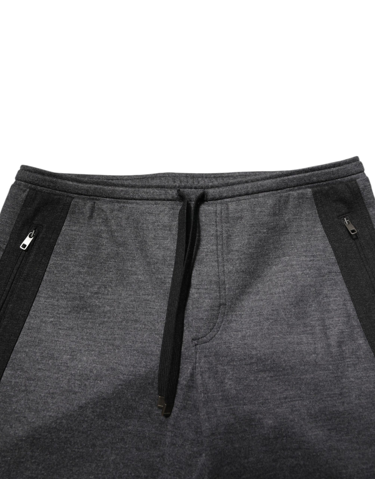Gray Black Wool Blend Jogger Sweatpants Pants