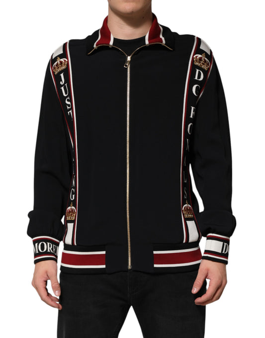 Black DG King Full Zip Sweatshirt Sweater