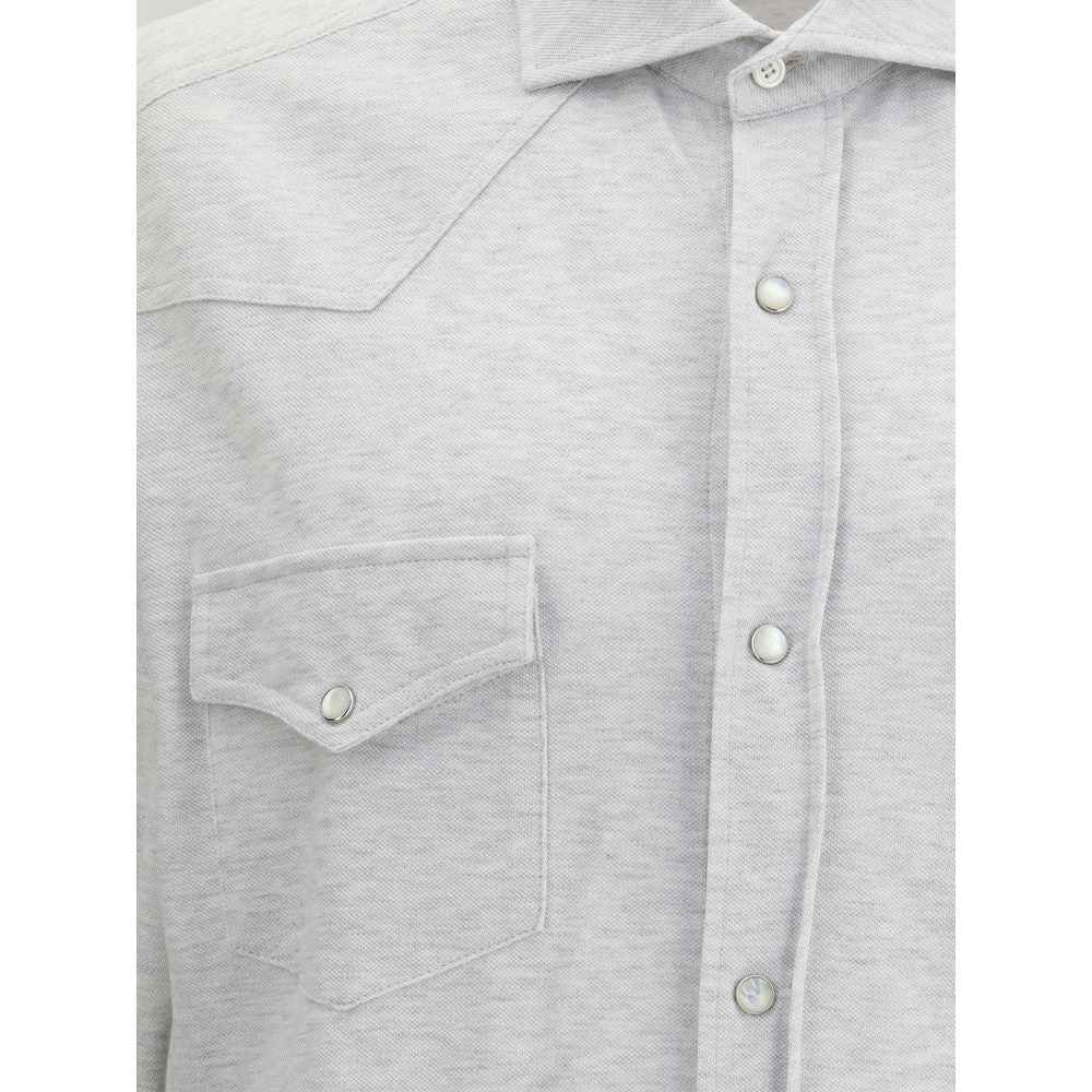 Gray Denim Shirt