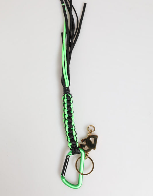 Multicolor Polyester Tape String DG Logo Keychain Keyring