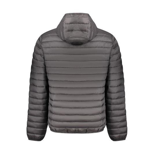 Black Polyester Men's Jacket