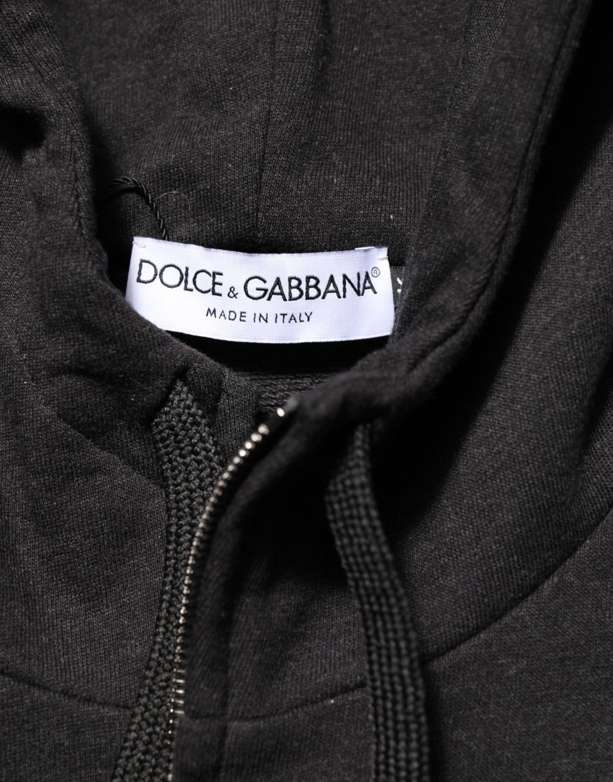Black Logo FullZip Hooded Sweatshirt Sweater