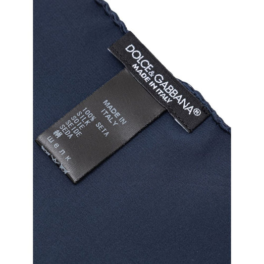 Blue Silk Pocket Square