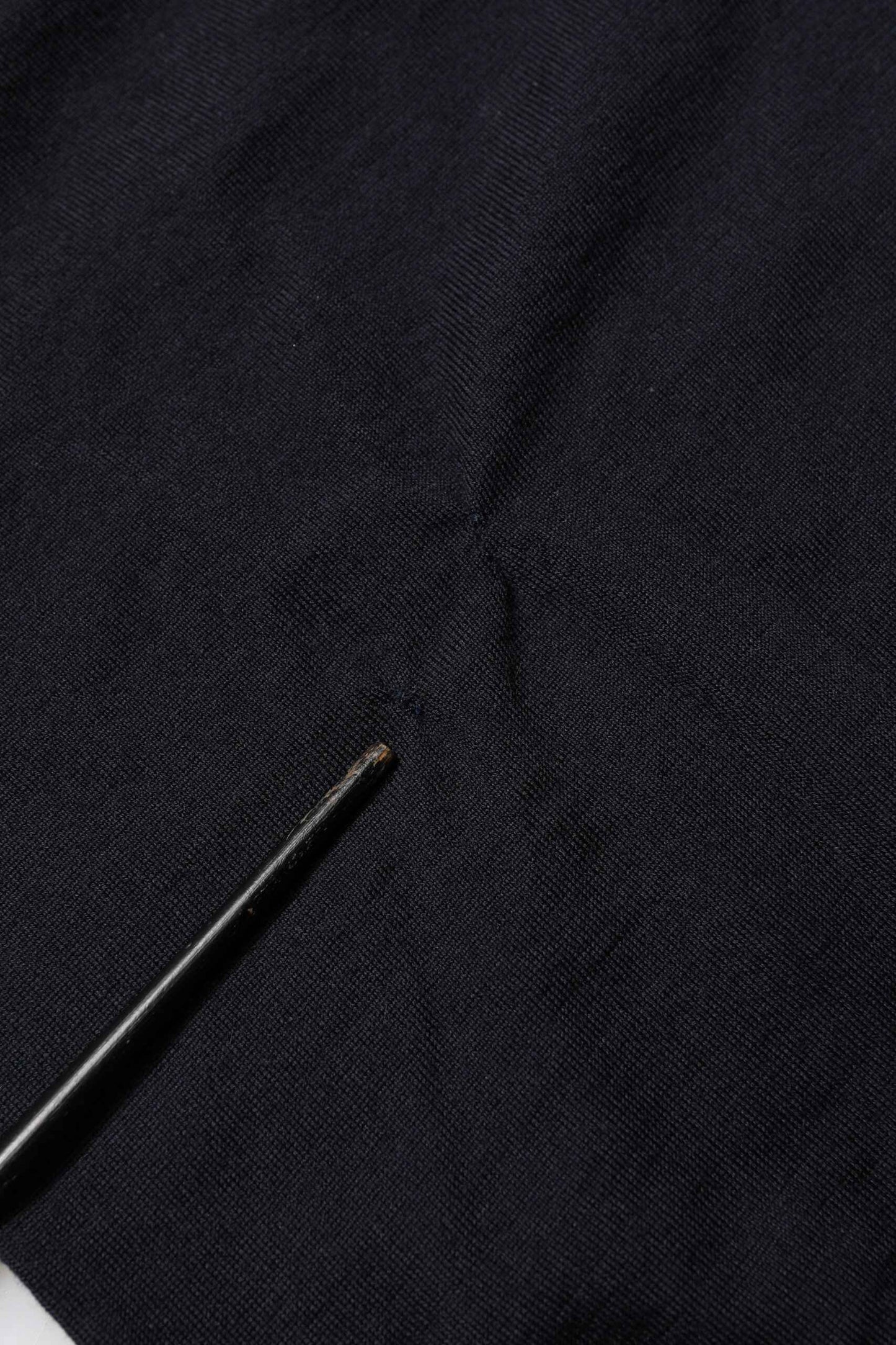 Black Cashmere Knit V-Neck Pullover Sweater