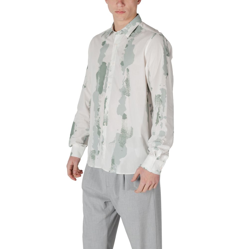 Bicolor Viscose Pattern Shirt