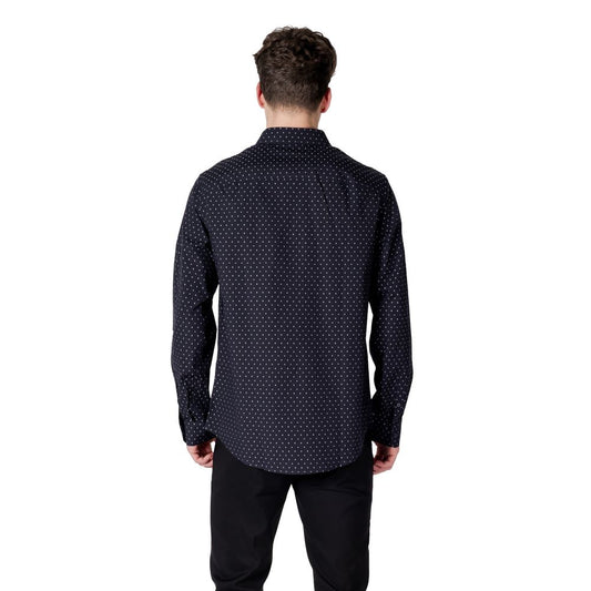 Blue Cotton Pattern Shirt