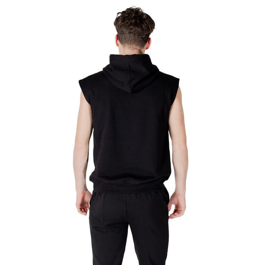 Black Cotton Hoodie