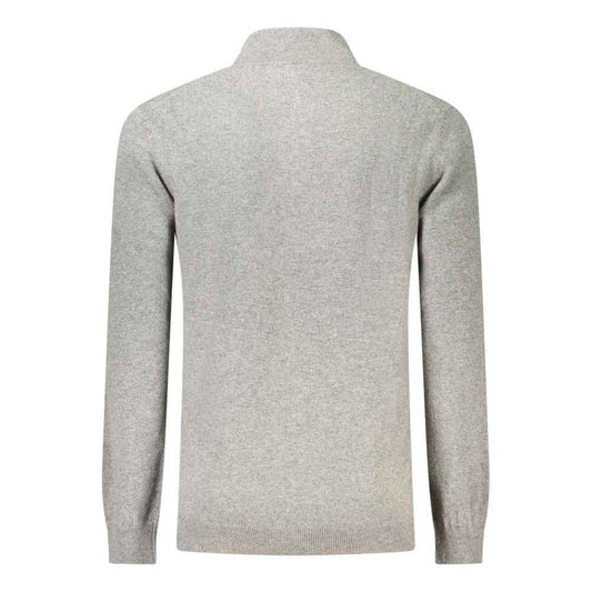Grey Wool Men Sweater