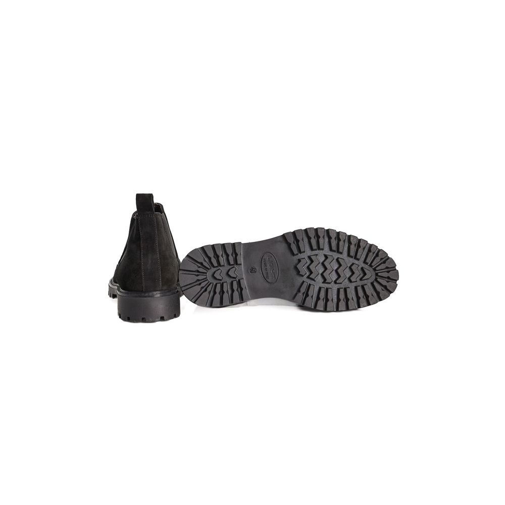 Black Calfskin Men Boot