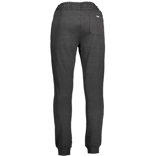Black Cotton Mens Trousers