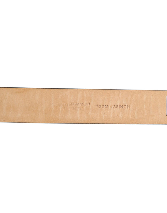 Black Classic Leather Silver-Tone Buckle Belt