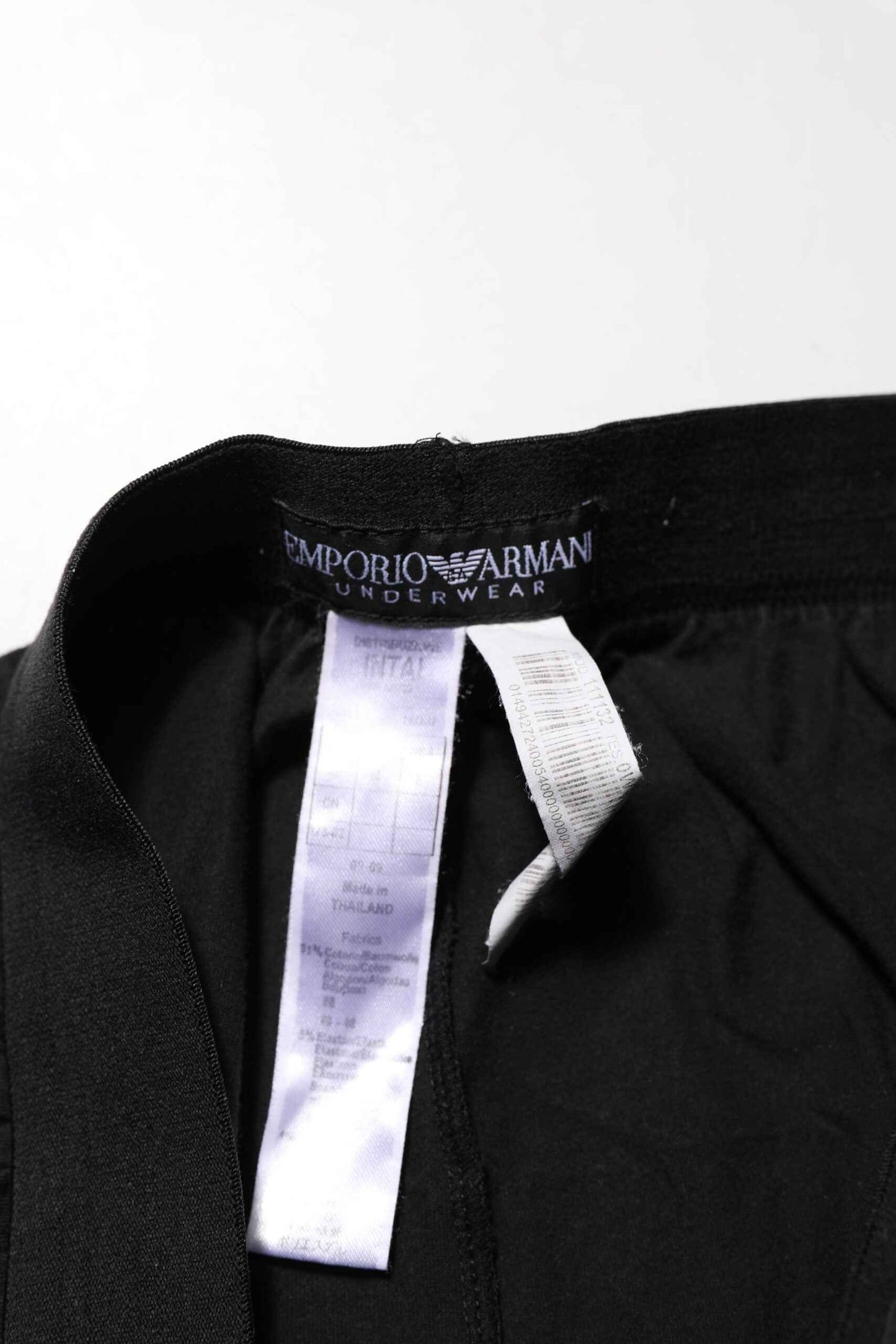 Black Cotton Blend Logo Waistband Trouser Pants