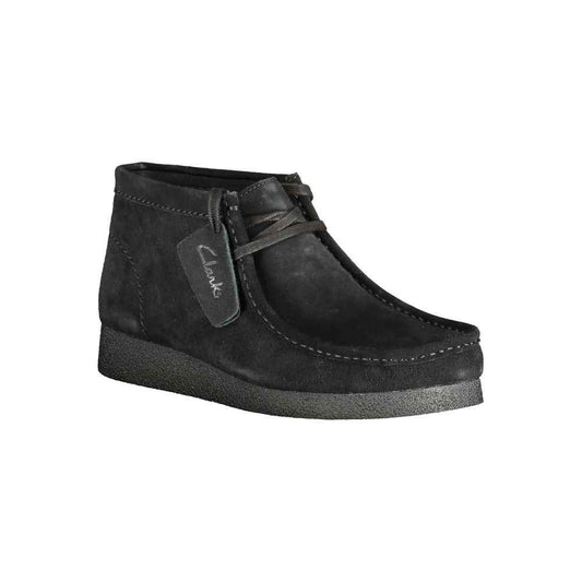 Black Leather Men Sneaker