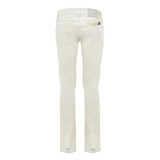 Blue Cotton Skinny Jeans