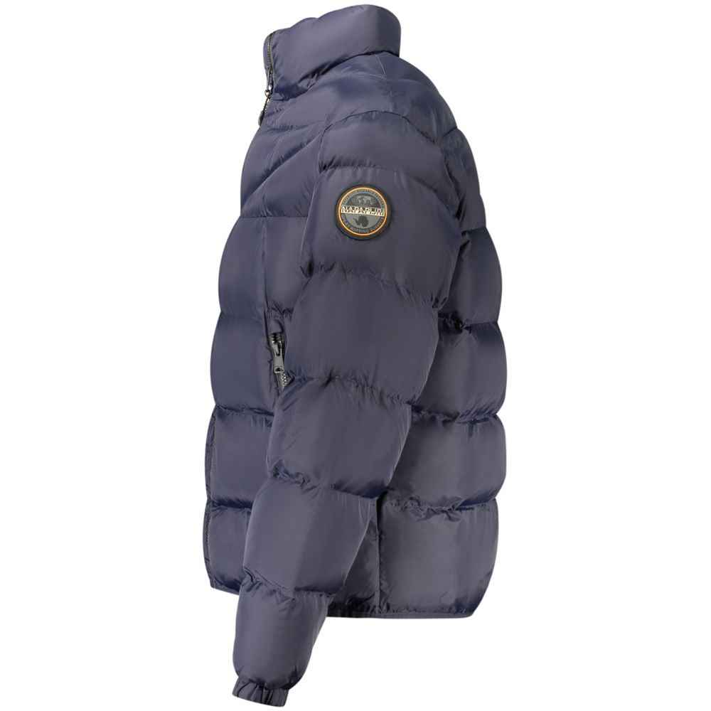 Blu Poliammide Men's Jacket