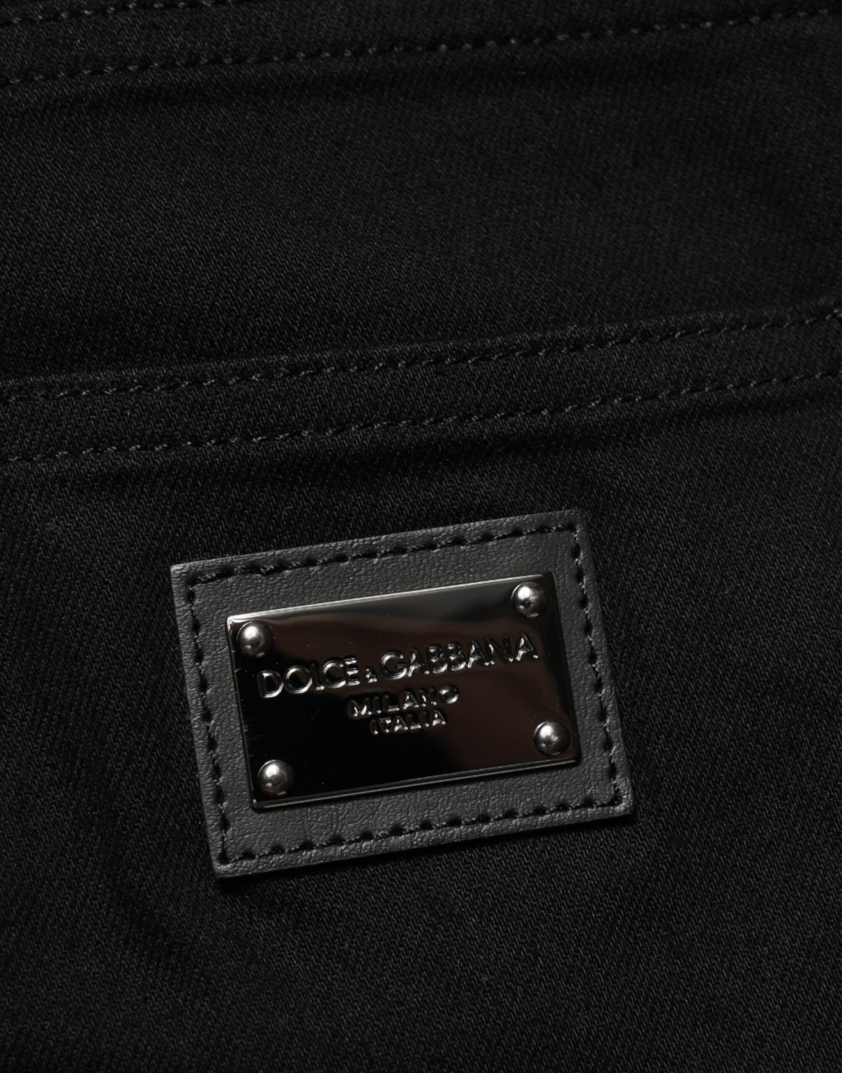 Black Cotton Stretch Slim Fit Men Denim Jeans