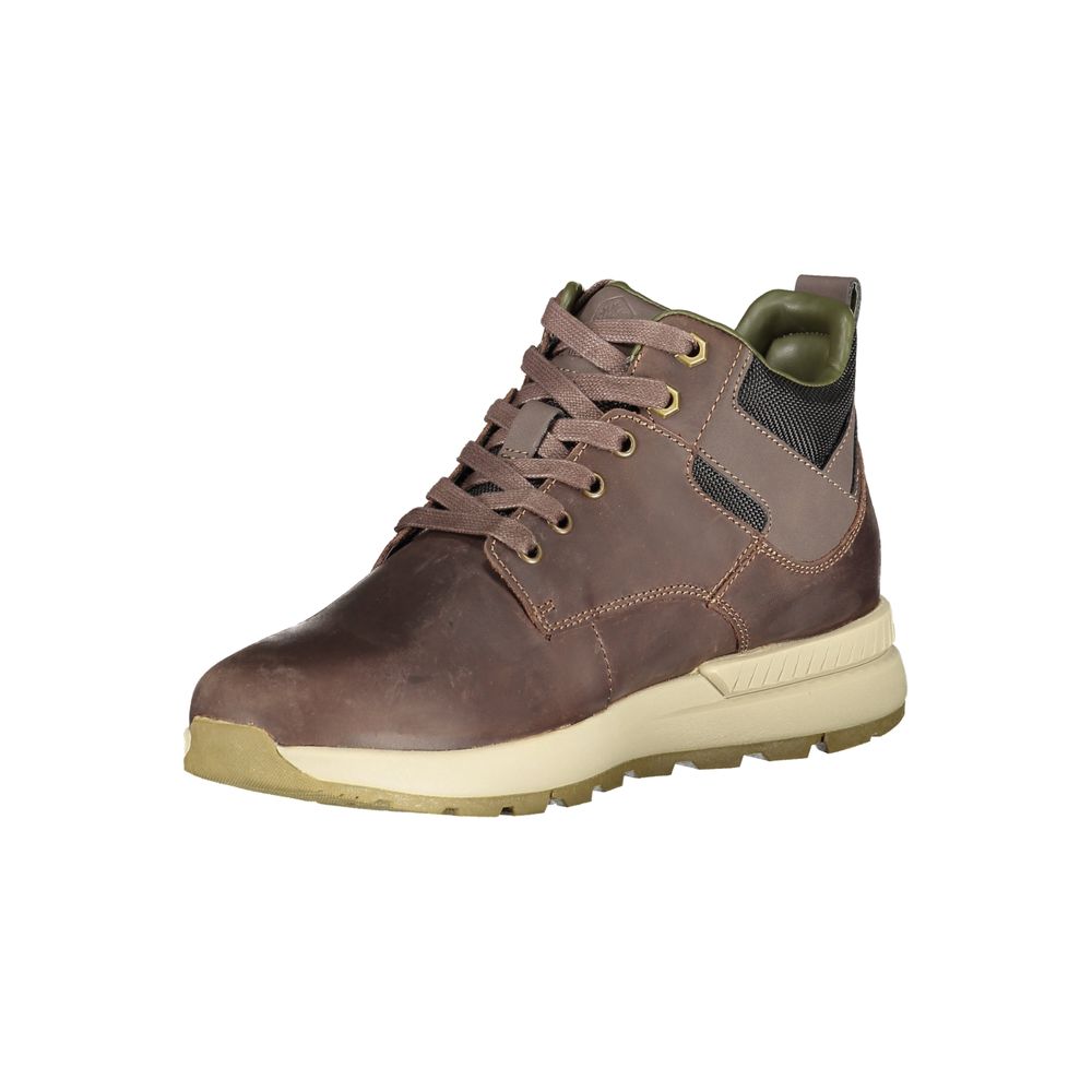 Marrone Leather Men Ankle Boot