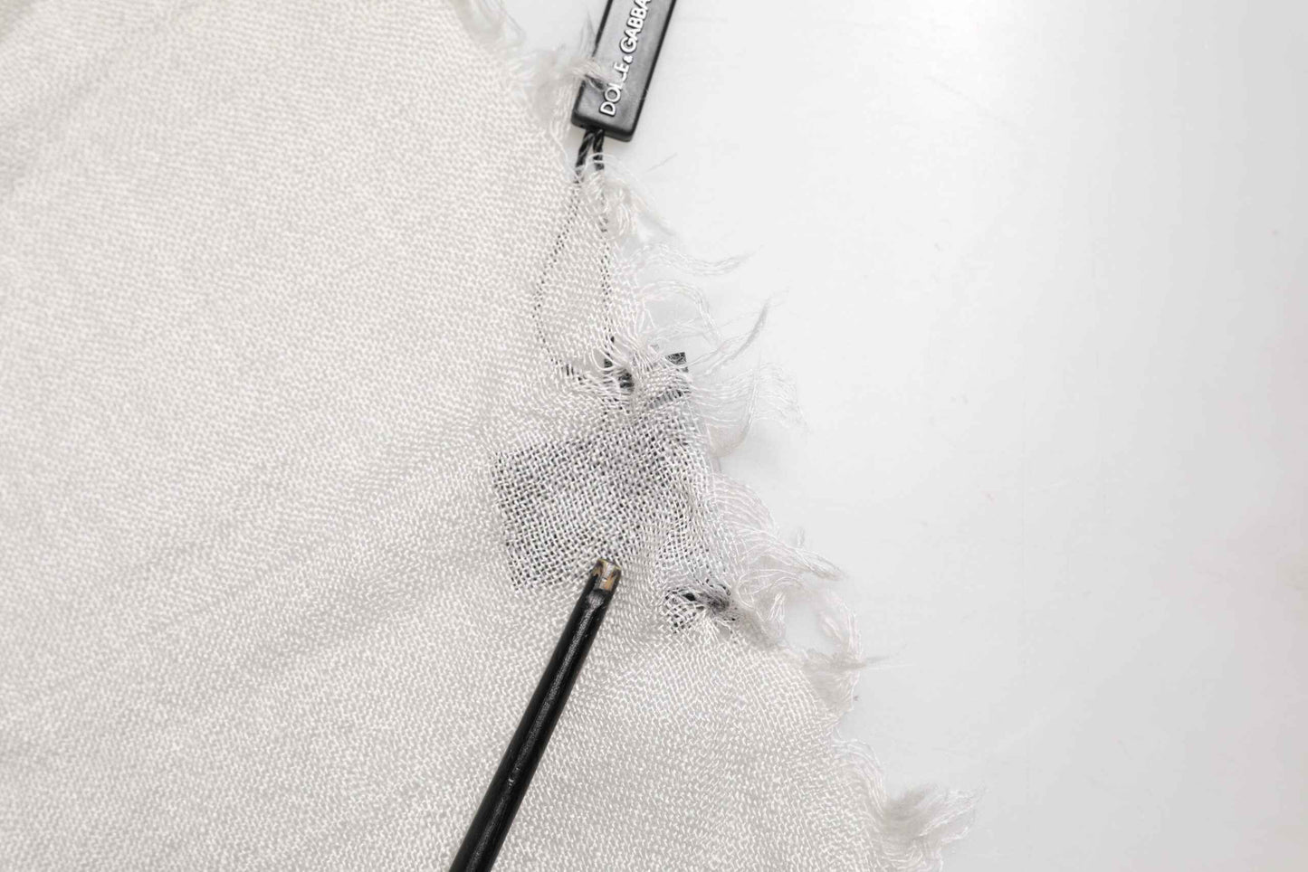 Gray Cashmere Knit Fringes Neck Foulard 67cm x200cm Foulard Scarf