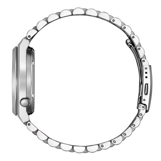 Gray Stainless Steel Dress Watch