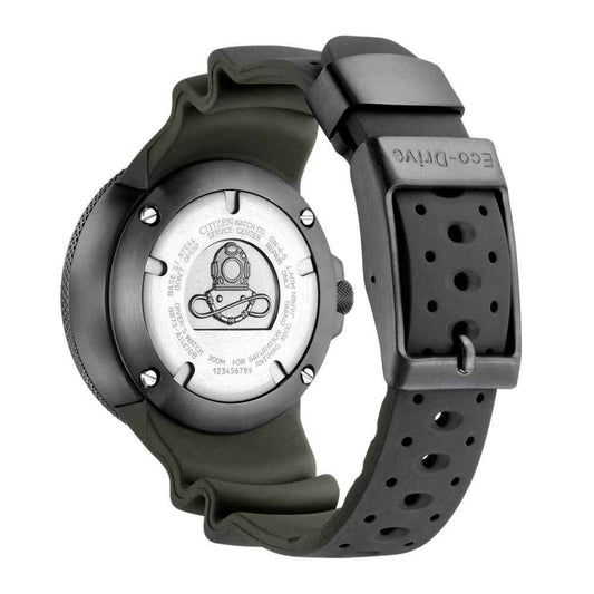 Black Rubber Sport Watch