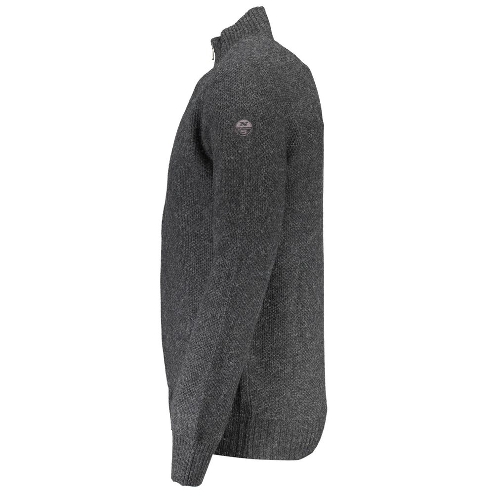 Grigio Wool Men Cardigan