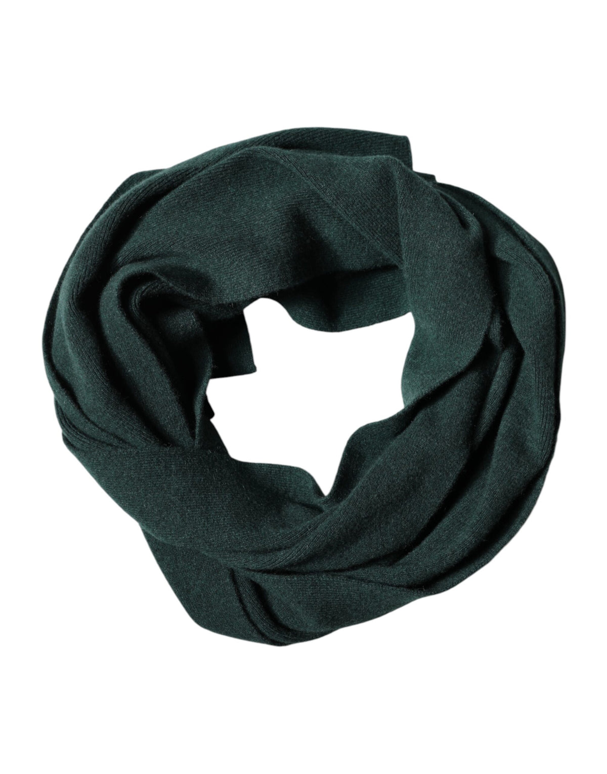 Green Cashmere Knitted Neck Wrap Shawl Scarf