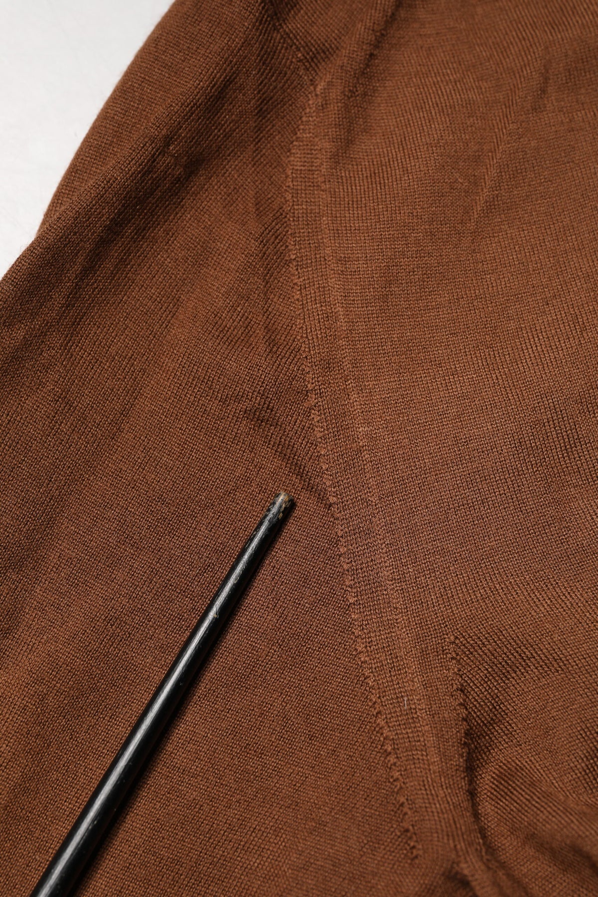 Brown Cashmere Turtle Neck Pullover Sweater