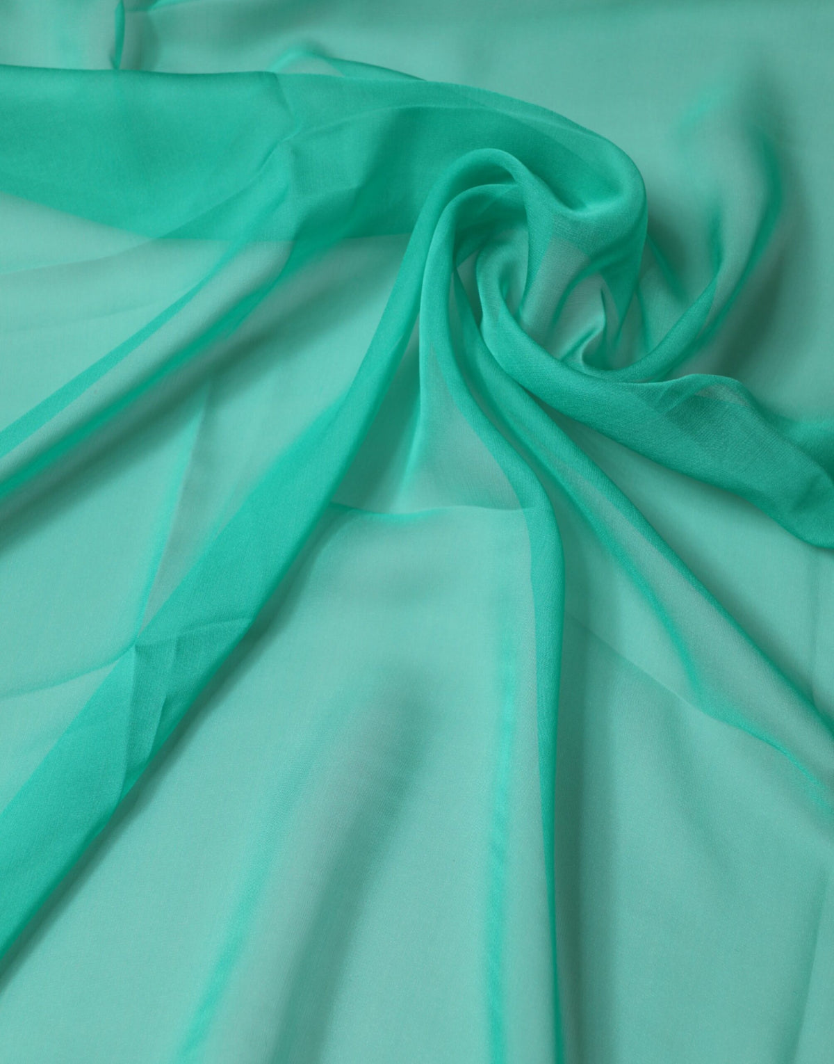 Green Stole Silk Neck Wrap Shawl Scarf