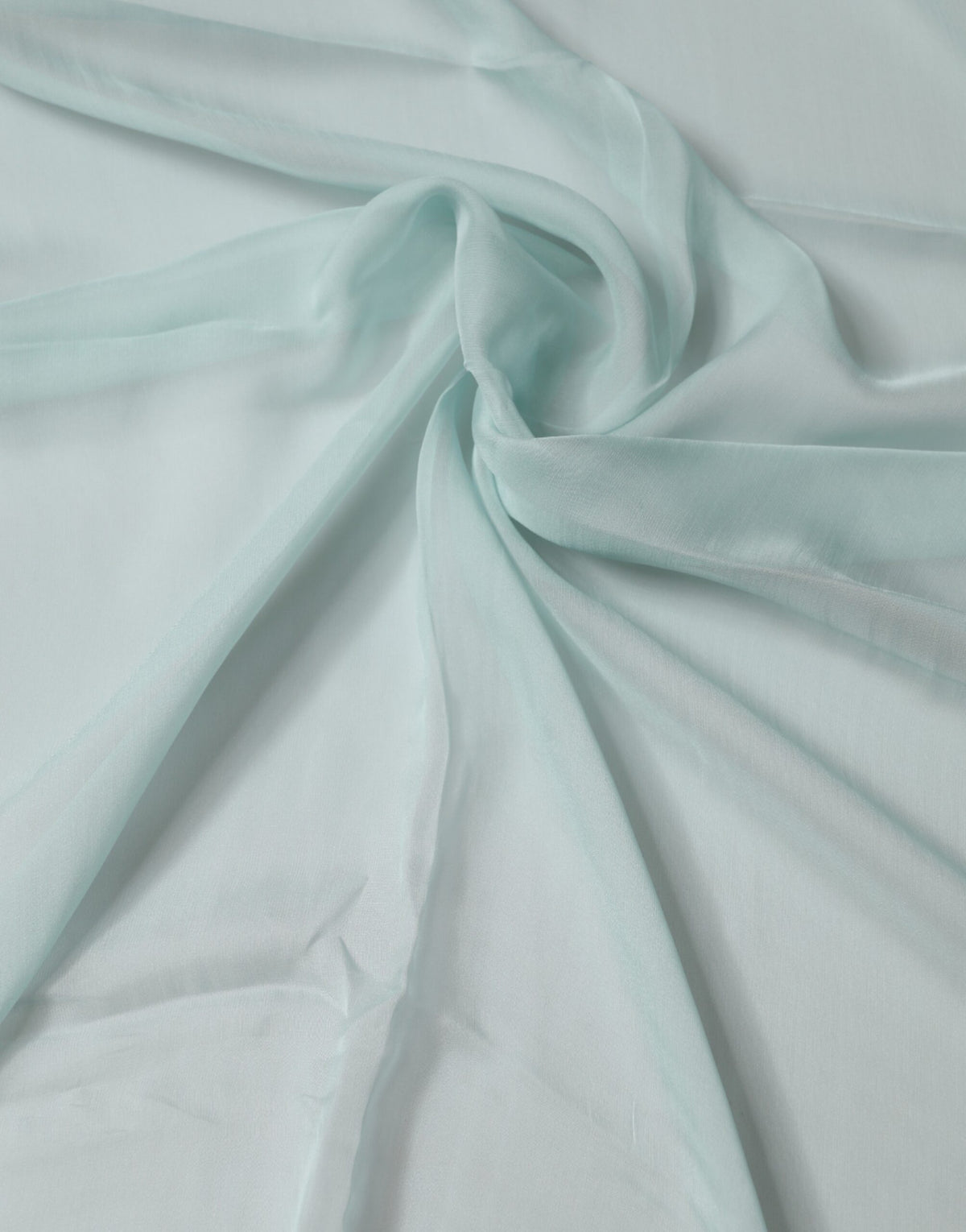 Light Teal Silk Stole Neck Wrap Shawl Scarf
