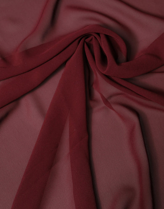 Maroon Silk Stole Neck Wrap Shawl Men 200cm x 130cm Scarf