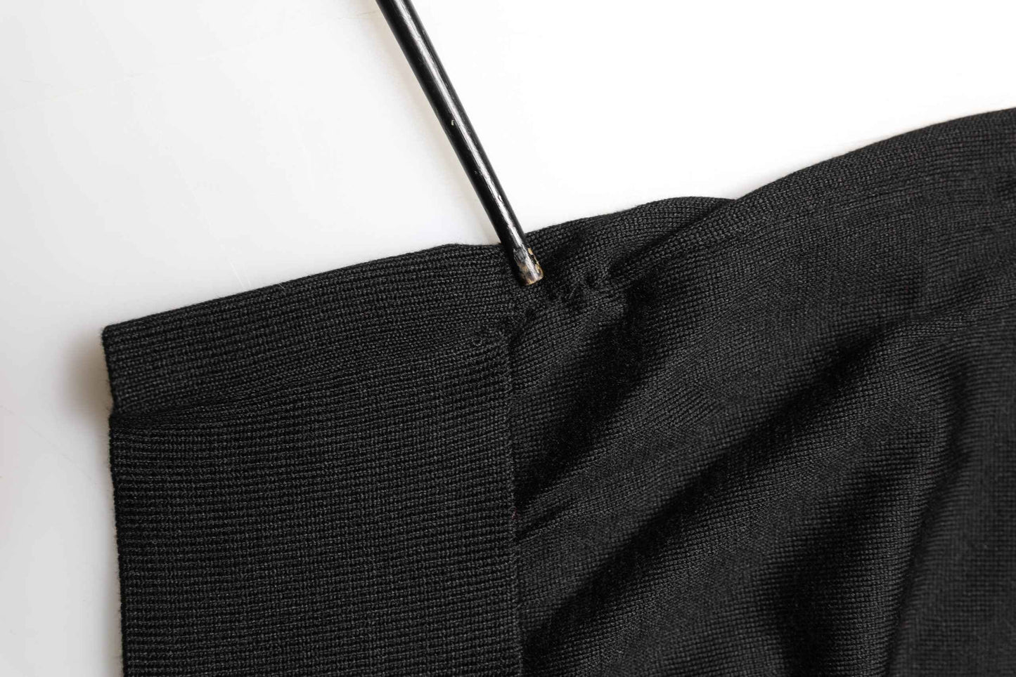 Black Silk Collared Short Sleeve Polo T-shirt