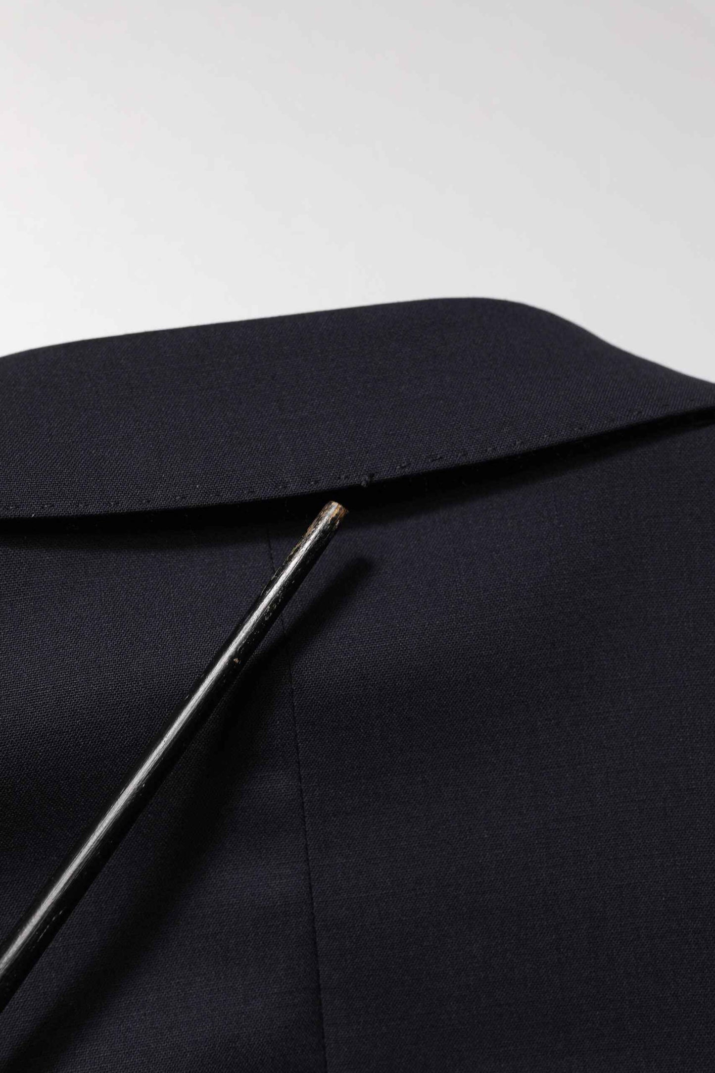 Blue Wool Double Breasted 2 Piece Men Suit