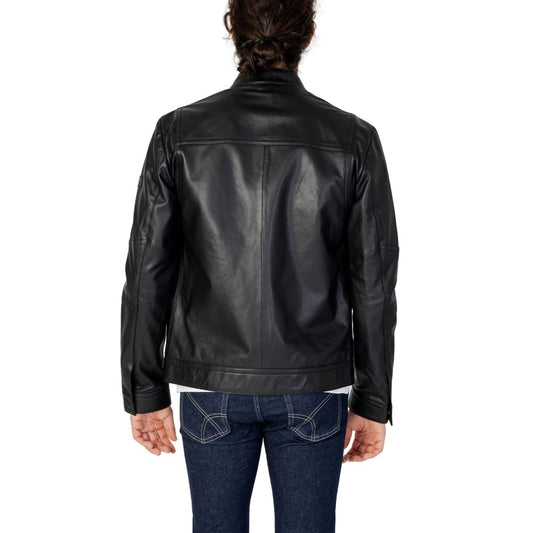 Black Lamb Leather Leather Jacket