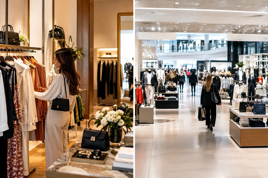 Boutique Luxury Store vs Department Store