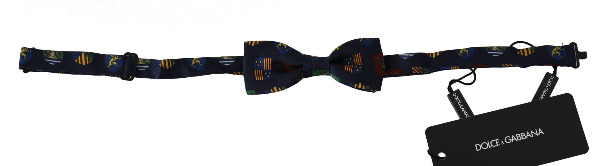 Blue Flags 100% Silk Adjustable Neck Papillon Men Bow Tie Dolce & Gabbana