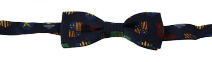 Blue Flags 100% Silk Adjustable Neck Papillon Men Bow Tie Dolce & Gabbana