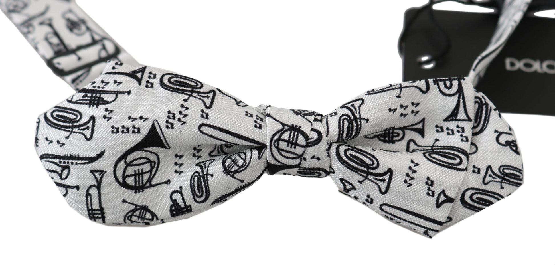 White Instruments Adjustable Neck Papillon Men Bow Tie Dolce & Gabbana