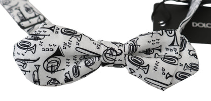 White Instruments Adjustable Neck Papillon Men Bow Tie Dolce & Gabbana