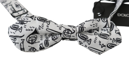 White Instruments Adjustable Neck Papillon Men Bow Tie Dolce & Gabbana