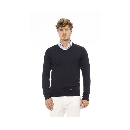 Blue Cashmere Sweatshirt