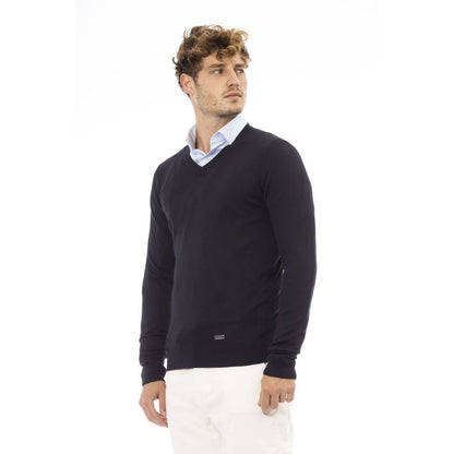 Blue Cashmere Sweatshirt