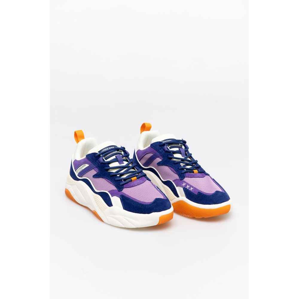 Multicolor Cotton Chunky Sneakers