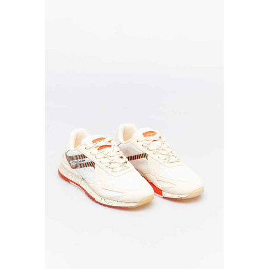 White Leather Athletic Sneakers