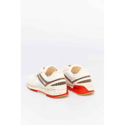 White Leather Athletic Sneakers