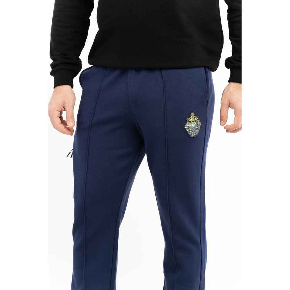 Blue Cotton Joggers (Workout Pants)